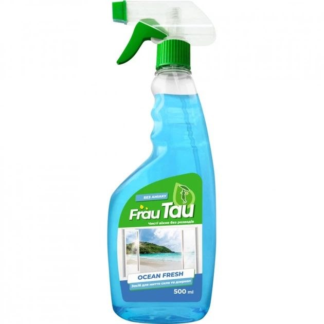 Засіб для миття дзеркал та вікон Ocean fresh ТМ "Frau Tau" 500ml
